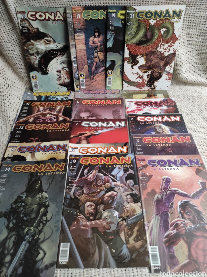 C&oacute;mics: CONAN LA LEYENDA, LOTE DE 22 EJEMPLARES -ED. FORUM - Foto 1