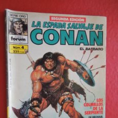 Cómics: LA ESPADA SALVAJE DE CONAN EL BÁRBARO - SERIE ORO - COMICS FORUM - Nº 4 - PLANETA 1989.. Lote 287858498