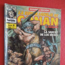 Cómics: LA ESPADA SALVAJE DE CONAN EL BÁRBARO - SERIE ORO - COMICS FORUM - Nº 3 - PLANETA 1989.. Lote 287858718
