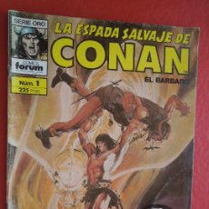 Cómics: LA ESPADA SALVAJE DE CONAN EL BÁRBARO - SERIE ORO - COMICS FORUM - Nº 1 - PLANETA 1989.. Lote 287858883
