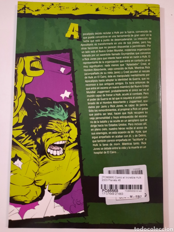 C&oacute;mics: EL INCRE&Iacute;BLE HULK - COLECCIONABLE N&ordm; 46 - TOMO MARVEL FORUM PLANETA - Foto 2