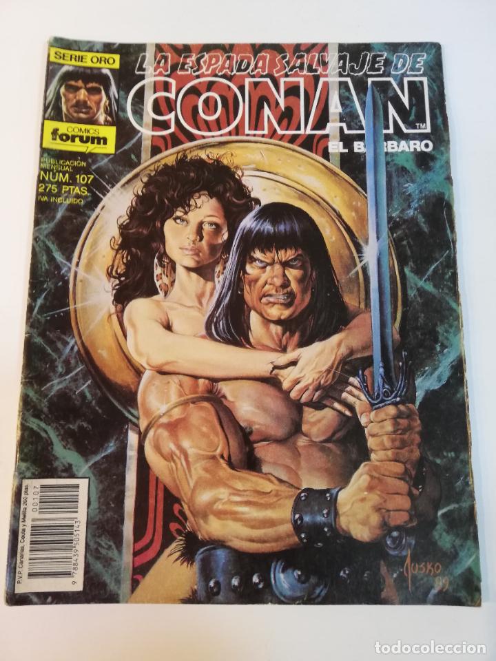 C&oacute;mics: LA ESPADA SALVAJE DE CONAN NUM 107 - PRIMERA EDICION - Foto 1