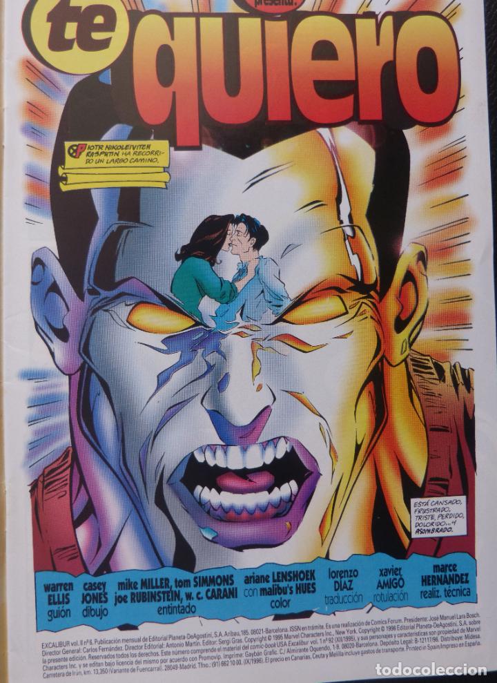 C&oacute;mics: Comic Excalibur,Numero 6,Marvel Comics,Forum,X-Men,A&ntilde;o 1996 - Foto 2