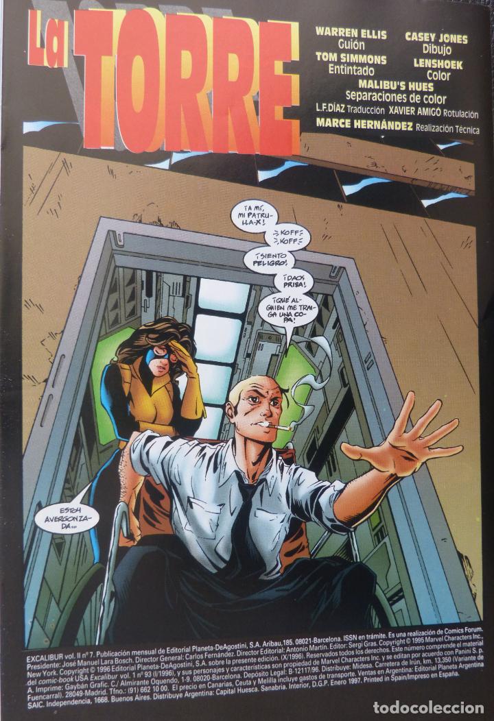 C&oacute;mics: Comic Excalibur, A&ntilde;o 1996,Numero 7,Marvel Comics,Forum,X-Men - Foto 2
