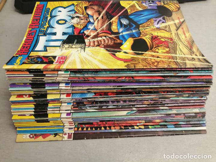 C&oacute;mics: H&Eacute;ROES RETURN THOR VOL. 3 / LOTE CON 38 N&Uacute;MEROS DE 45 / MARVEL - FORUM - Foto 2