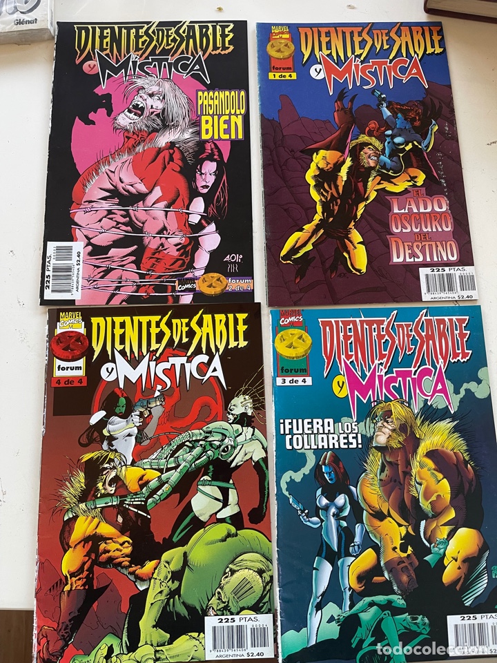 C&oacute;mics: Dientes de sable y M&iacute;stica mini serie de 4 n&uacute;meros - Foto 1