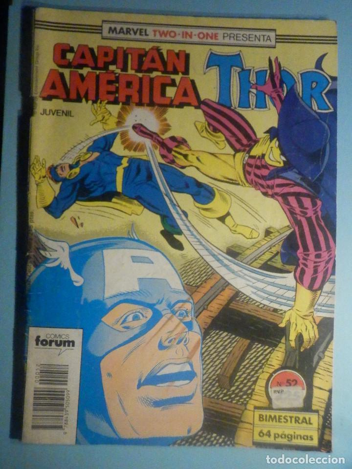 C&oacute;mics: Comic - Marvel - Capitan Am&eacute;rica Thor - N&ordm; 52 - Forum - 64 p&aacute;ginas - - Foto 1