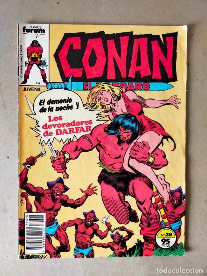 C&oacute;mics: CONAN EL BARBARO N&ordm; 28 // COMICS FORUM 1983 - Foto 1