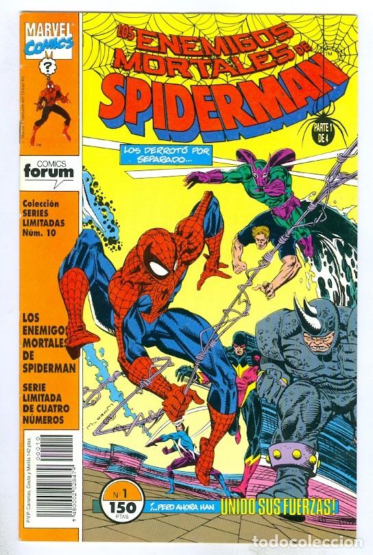 C&oacute;mics: Planeta. Series limitadas. 10. Enemigos mortales Spiderman.