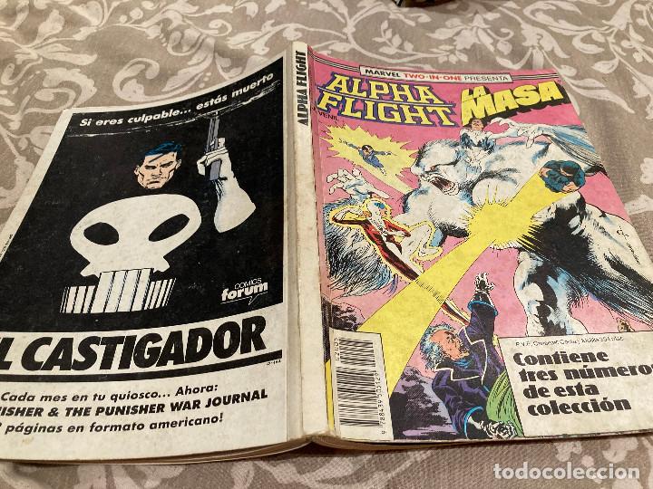 C&oacute;mics: MARVEL TWO IN ONE. ALPHA FLIGHT / LA MASA. 39-40 Y 41 EN UN RETAPADO - Foto 1