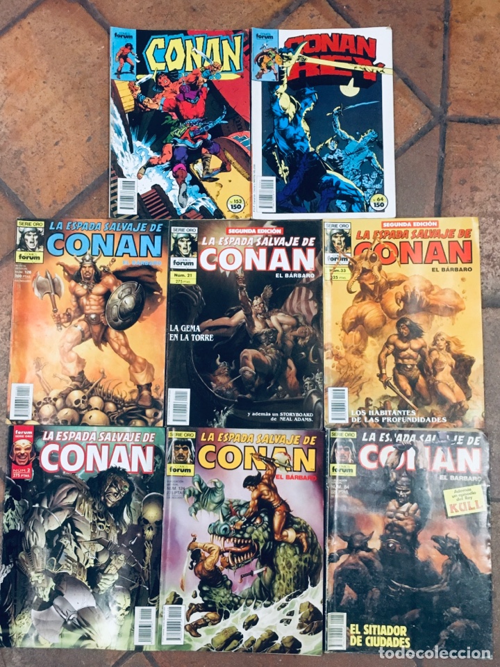 C&oacute;mics: LOTE 8 N&Uacute;MEROS. CONAN. FORUM COMICS. - Foto 1