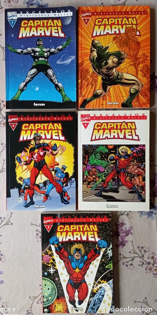 C&oacute;mics: COLECCION COMPLETA BIBLIOTECA MARVEL: CAPITAN MARVEL. 10 TOMOS - Foto 4