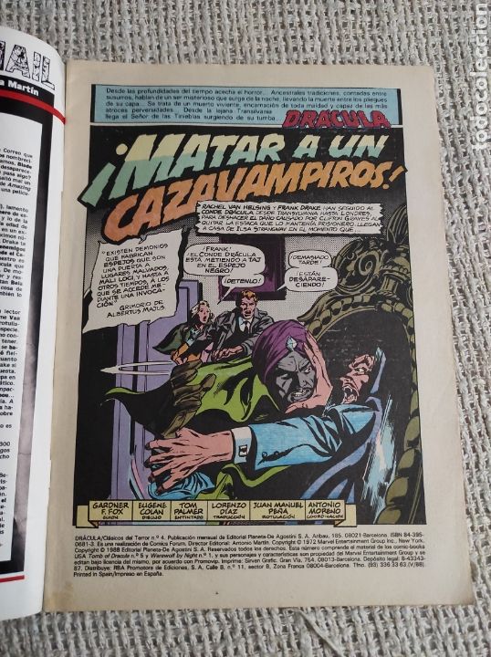 C&oacute;mics: CL&Aacute;SICOS DEL TERROR, DR&Aacute;CULA N&ordm; 4 -edita : FORUM - Foto 2
