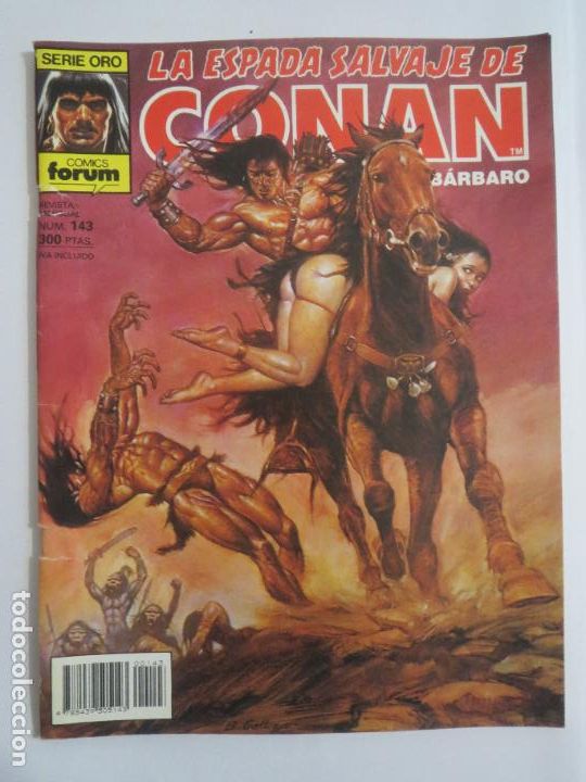 C&oacute;mics: LA ESPADA SALVAJE DE CONAN EL BARBARO SERIE ORO 143 FORUM 1994 - Foto 1