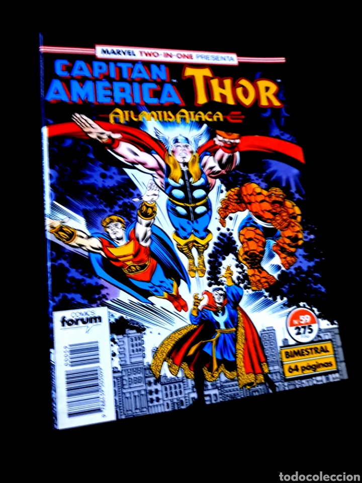 C&oacute;mics: DE KIOSCO CAPITAN AMERICA 59 MARVEL TWO-IN-ONE COMICS FORUM - Foto 1