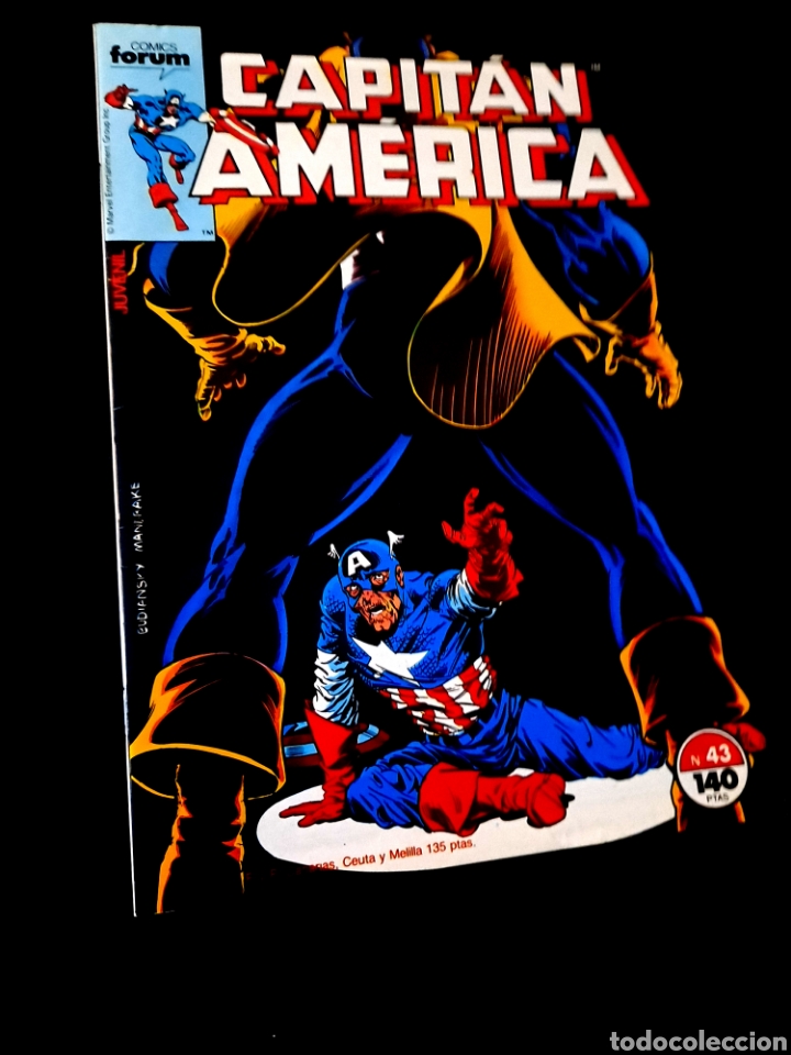 C&oacute;mics: EXCELENTE ESTADO CAPITAN AMERICA 43 MARVEL COMICS FORUM - Foto 1