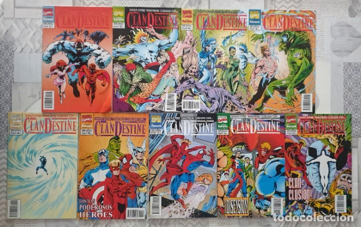 C&oacute;mics: CLANDESTINE de Alan Davis. Serie limitada de 9 comics. Forum 1995 - Foto 1