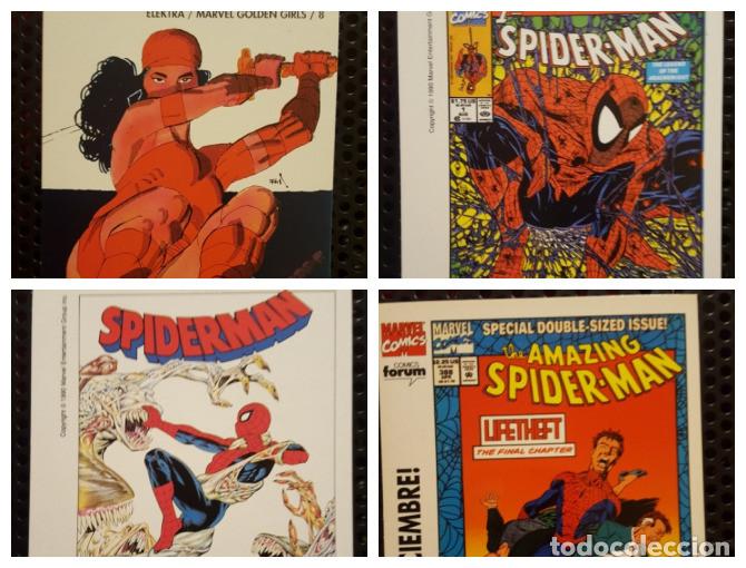 C&oacute;mics: Lote postales - Comics Forum - Amazing Spider-man, Elektra, Spiderman Hooky - Marvel comics - Foto 1