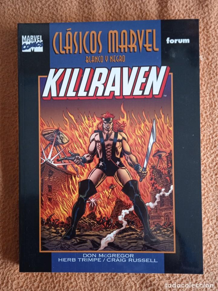 C&oacute;mics: KILLRAVEN: CL&Aacute;SICOS MARVEL BLANCO Y NEGRO / DON McGREGOR - HERB TRIMPE / MARVEL - FORUM - Foto 1