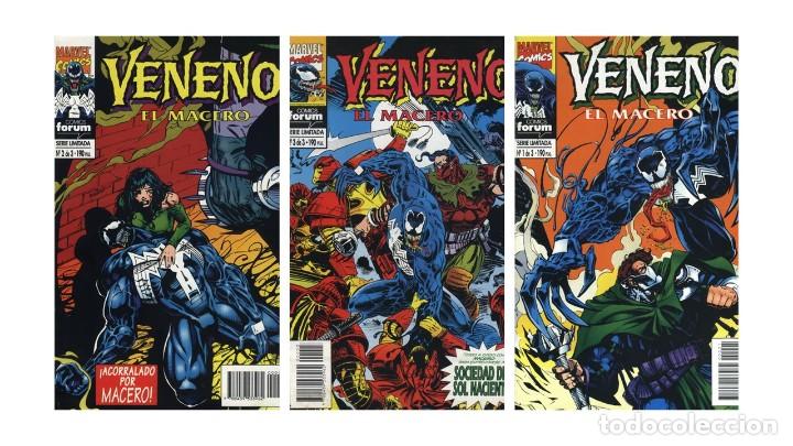 C&oacute;mics: SPIDERMAN: VENENO, EL MACERO ( serie completa en tres ejemplares) - Foto 1