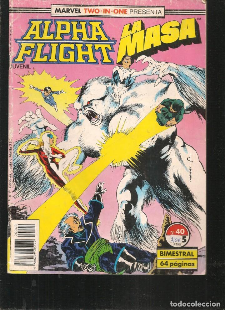 C&oacute;mics: ALPHA FLIGHT / LA MASA. MARVEL TWO IN ONE. N&ordm; 40. FORUM. CON POSTER. (B30.1) - Foto 1