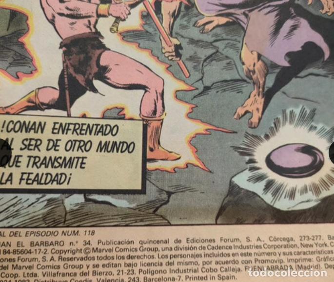 C&oacute;mics: CONAN EL BARBARO.N&deg; 34 Y 110 FORUM COMIC - Foto 4
