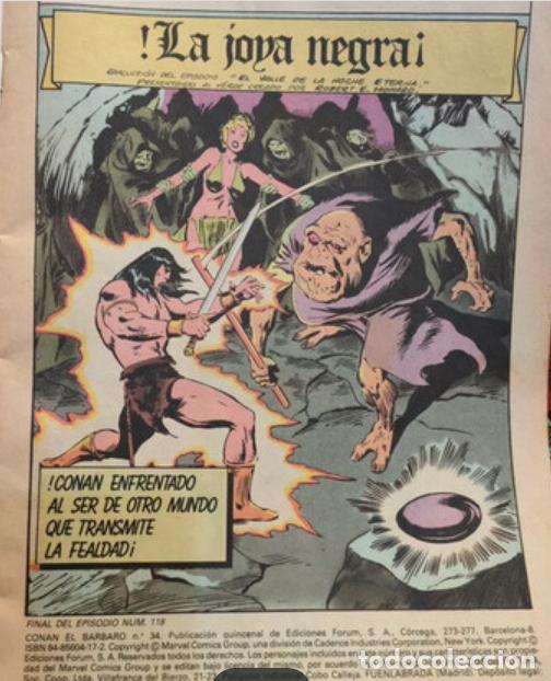 C&oacute;mics: CONAN EL BARBARO.N&deg; 34 Y 110 FORUM COMIC - Foto 5