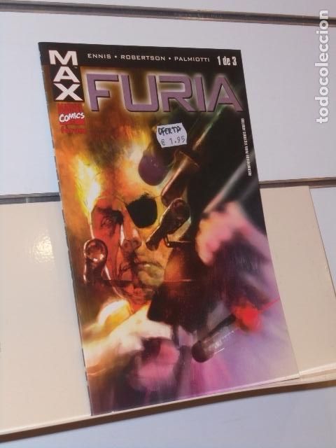 C&oacute;mics: FURIA N&ordm; 1 DE 3 GARTH ENNIS LINEA MAX MARVEL - FORUM OFERTA - Foto 1