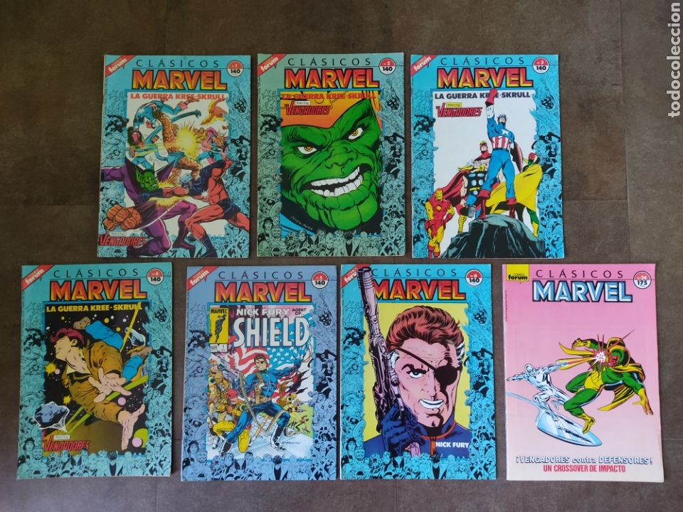 C&oacute;mics: Clasicos Marvel 6 Primeros N&uacute;meros Editorial Forum Muy buen estado