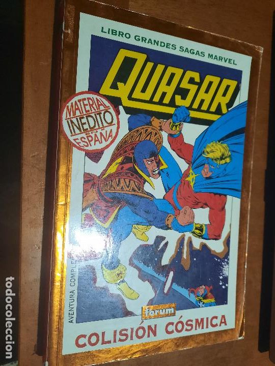 C&oacute;mics: QUASAR. COLISI&Oacute;N C&Oacute;SMICA. LIBRO GRANDES SAGAS MARVEL. E7 3 - Foto 1