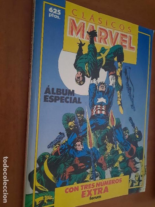 Comics: CL&Aacute;SICOS MARVEL. ALBUM ESPECIAL. TRES N&Uacute;MEROS EXTRA. R&Uacute;STICA. BUEN ESTADO