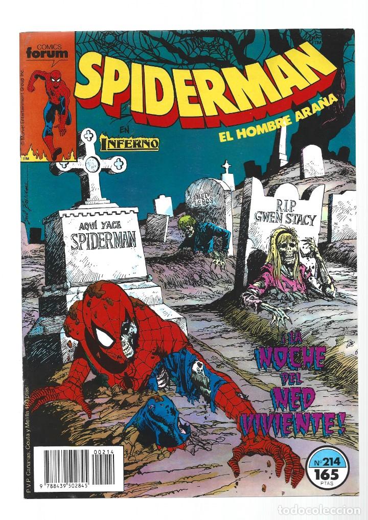 C&oacute;mics: Spiderman 214, 1990, Forum, muy buen estado - Foto 1