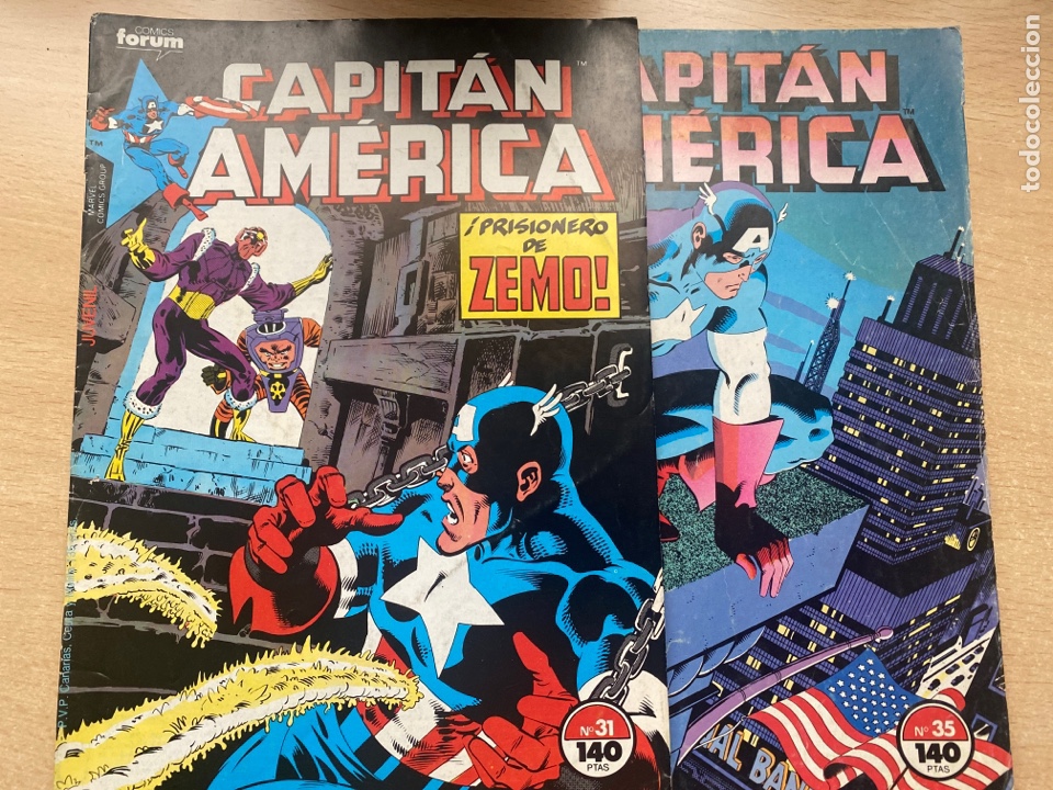 C&oacute;mics: Lote Capit&aacute;n America n. 31 y 35 vol .1 - Foto 1