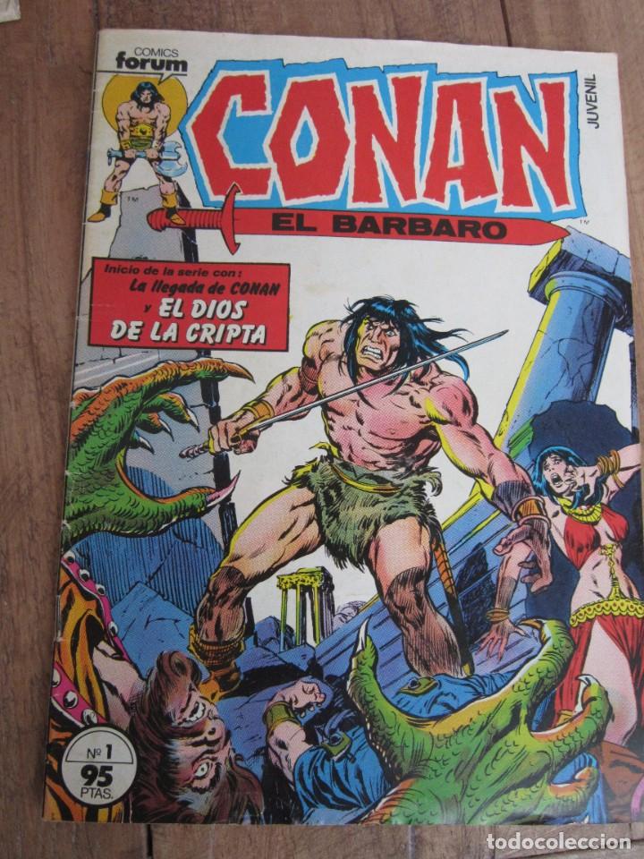 C&oacute;mics: CONAN EL BARBARO N&ordm; 1. EL DIOS DE LA CRIPTA. COMICS FORUM muy buen estado CON POSTER - Foto 1