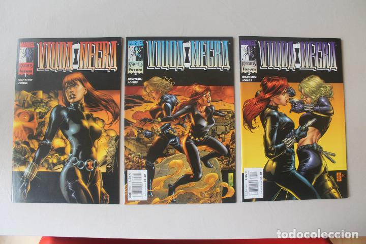 C&oacute;mics: VIUDA NEGRA VOL. 1, COMPLETA, 3 N&Uacute;MEROS, FORUM - Foto 1