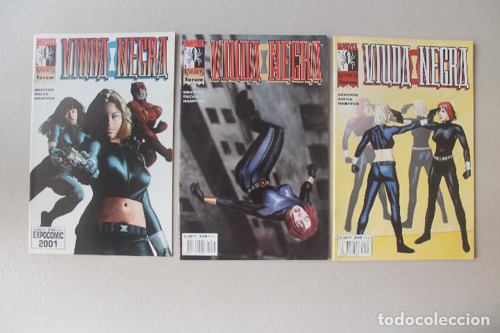 C&oacute;mics: VIUDA NEGRA VOL. 2, COMPLETA, 3 N&Uacute;MEROS, FORUM - Foto 1