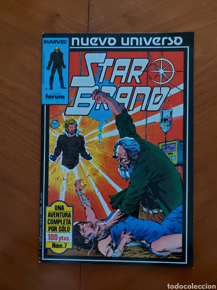 Comics: N&uacute;m 7 Star Brand 1988 Marvel Forum, muy buen estado de conservaci&oacute;n. Estado en general como se ve en