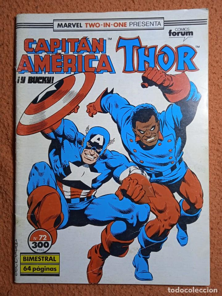 C&oacute;mics: MARVEL TWO IN ONE CAPITAN AMERICA / THOR 72 VOL 1 FORUM - Foto 1