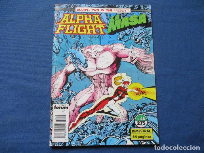 C&oacute;mics: MARVEL / MARVEL TWO-IN-ONE PRESENTA: ALPHA FLIGHT & LA MASA N.&ordm; 48 de JIM LEE & TODD McFARLANE 1990 - Foto 1