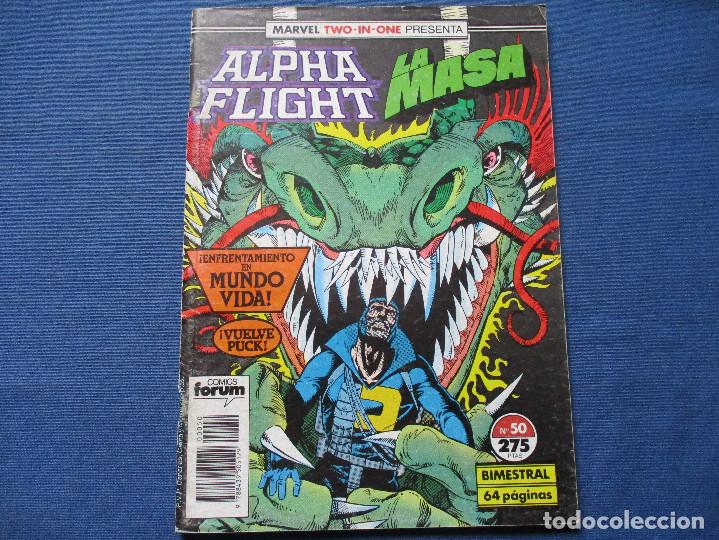 C&oacute;mics: MARVEL / MARVEL TWO-IN-ONE PRESENTA: ALPHA FLIGHT & LA MASA N.&ordm; 50 de JIM LEE & TODD McFARLANE 1990 - Foto 1