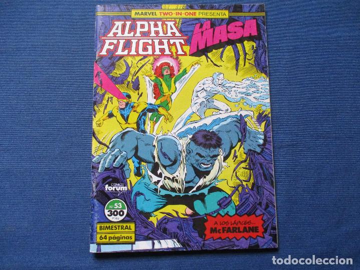 C&oacute;mics: MARVEL / MARVEL TWO-IN-ONE PRESENTA: ALPHA FLIGHT & LA MASA N.&ordm; 53 de JIM LEE & TODD McFARLANE 1991 - Foto 1