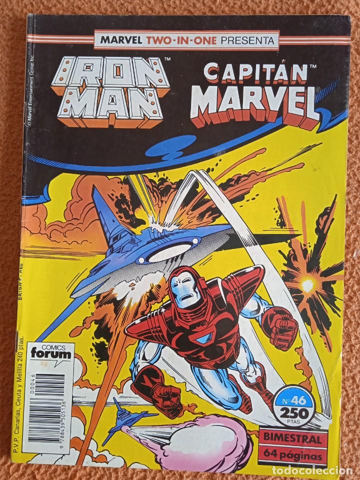 C&oacute;mics: MARVEL TWO IN ONE PRESENTA IRON MAN Y CAPITAN MARVEL N&ordm; 46 - FORUM - Foto 1