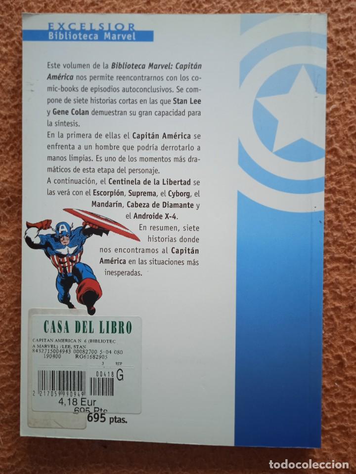 C&oacute;mics: CAPITAN AMERICA - MARVEL COMICS N&ordm; 6 - EXCELSIOR BIBLIOTECA MARVEL - Foto 2