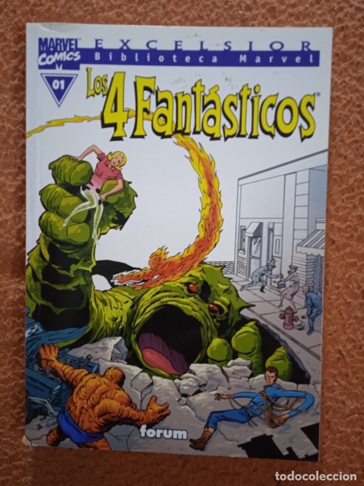 C&oacute;mics: EXCELSIOR BIBLIOTECA MARVEL - LOS 4 FANTASTICOS 01 FORUM - Foto 1