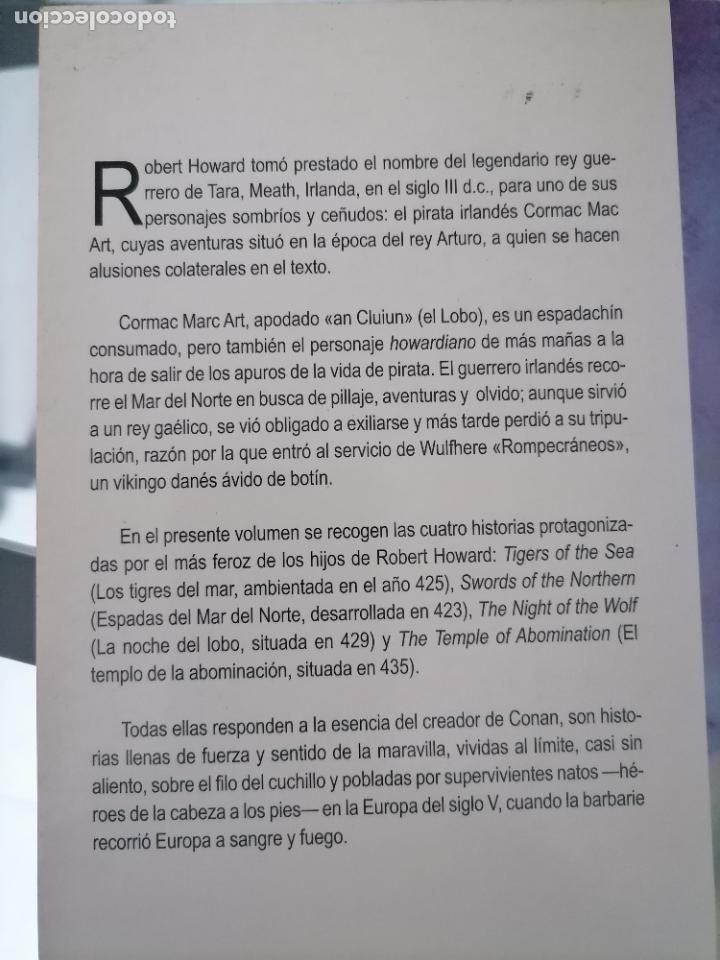 C&oacute;mics: ROBERT E. HOWARD. CORMAC REY DE LOS MARES NOVELA DEL AUTOR DE CONAN SIN LEER - Foto 3