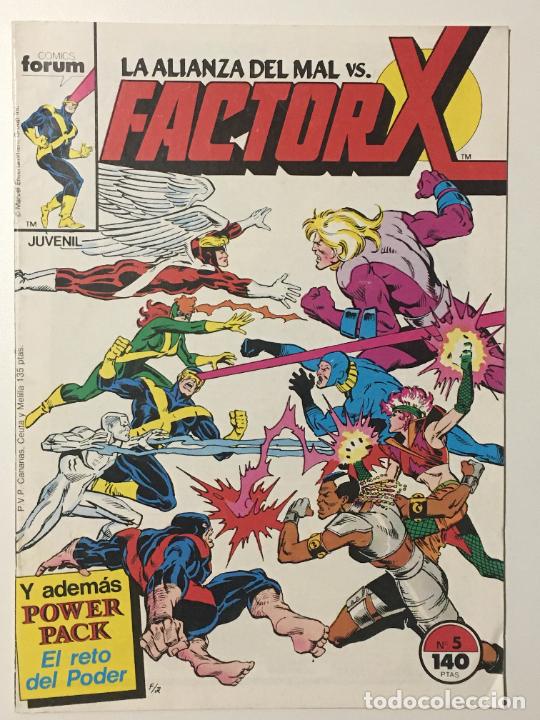C&oacute;mics: Factor X , Volumen 1 , n&ordm; 5. La Presa/ El Juego del Poder- 3&ordf; Parte. Forum 1988 / Vol I - Foto 1