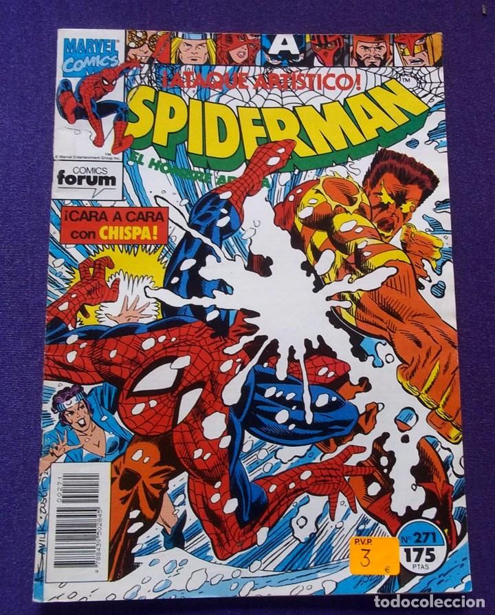 C&oacute;mics: COMIC SPIDERMAN N&ordm; 271 COMICS FORUM JUVENIL. ! ATAQUE ARTISTICO &iexcl; B - Foto 1
