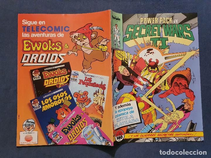 C&oacute;mics: SECRET WARS II VOL. 1 # 35 (FORUM) - POWER PACK - 1987 - Foto 3