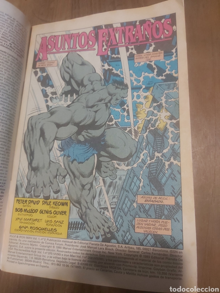 C&oacute;mics: ASUNTOS EXTRA&Ntilde;OS N&Uacute;MERO 2 HULK IRON MAN Y EL EXTRA&Ntilde;O DR. MARVEL FORUM - Foto 2