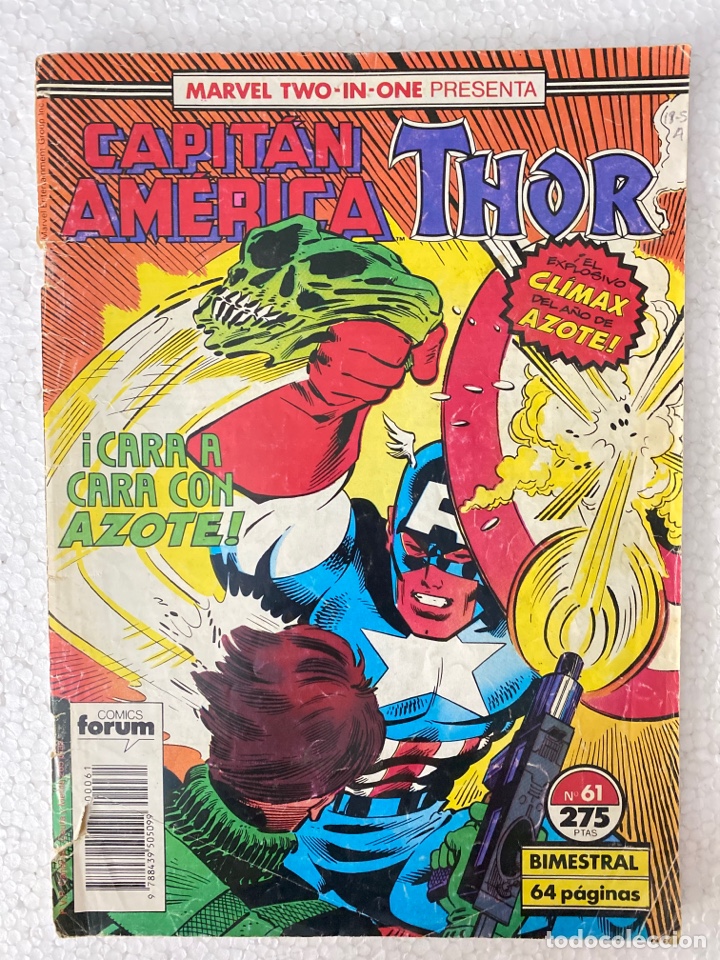 C&oacute;mics: CAPIT&Aacute;N AM&Eacute;RICA THOR #61 MARVEL TWO-IN-ONE - FORUM - vol1 - Foto 1